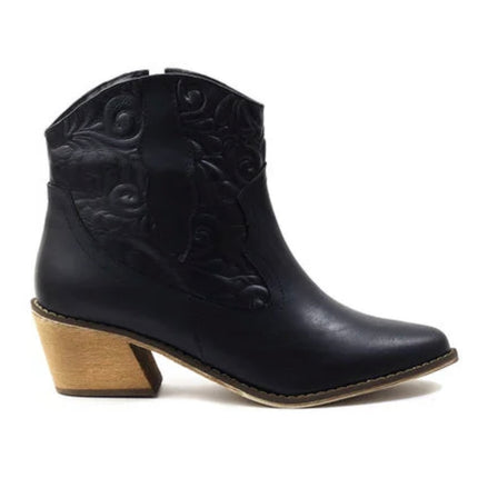Texana Bacalar - Negro tacon amarillo