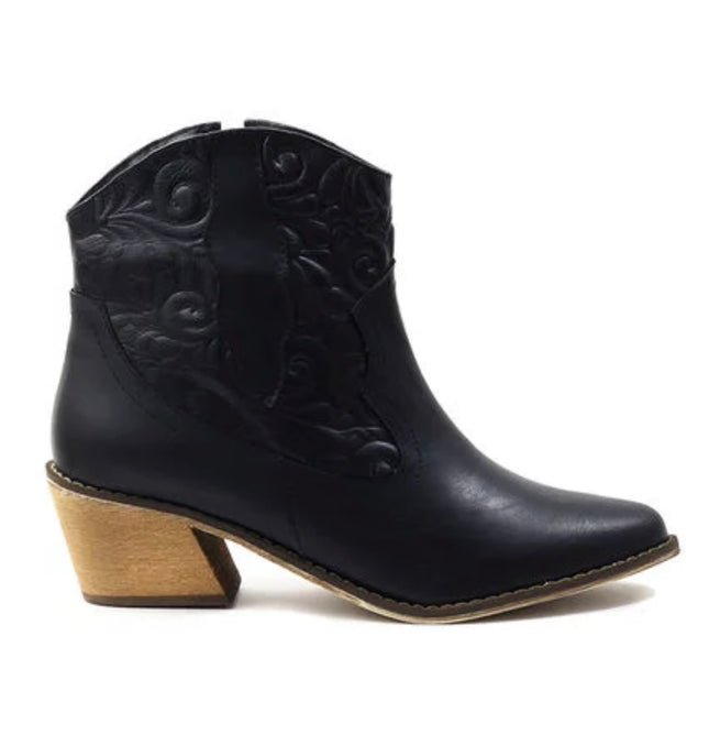 Texana Bacalar - Negro tacon amarillo