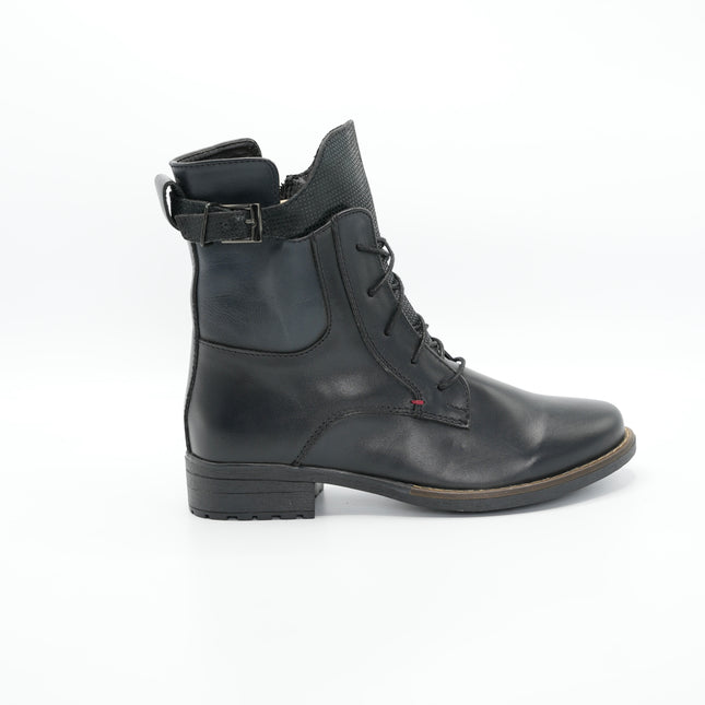Bota en cuero negro