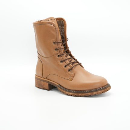 Bota en cuero miel