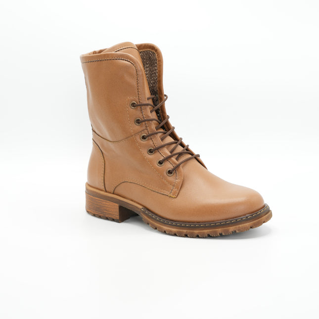 Bota en cuero miel