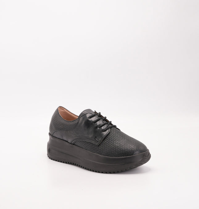 Zapato en cuero negro