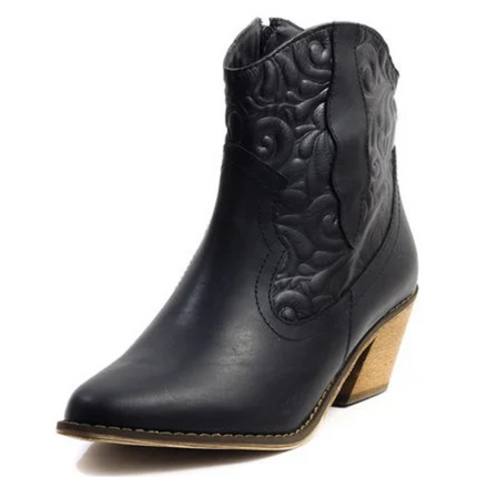 Texana Bacalar - Negro tacon amarillo