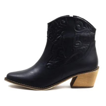 Texana Bacalar - Negro tacon amarillo