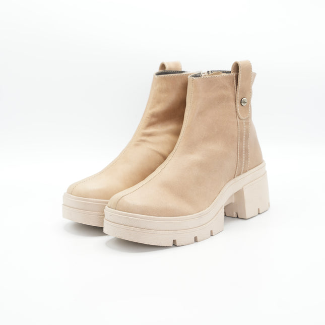 Botin gamuza crema