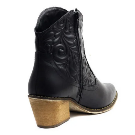 Texana Bacalar - Negro tacon amarillo