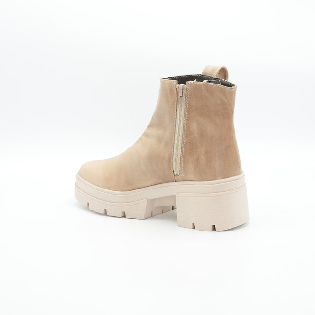 Botin gamuza crema