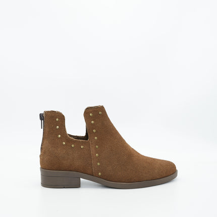 Botín en cuero miel