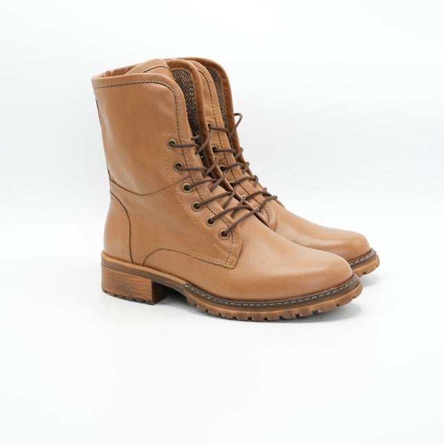 Bota en cuero miel