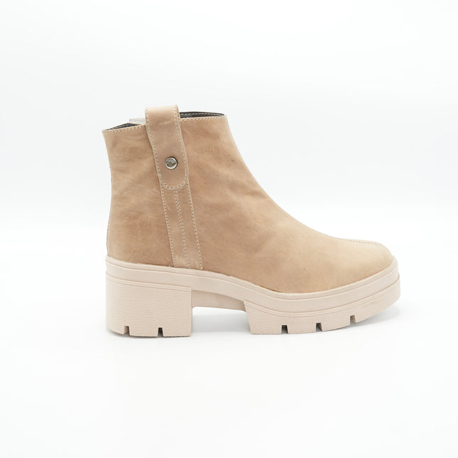 Botin gamuza crema