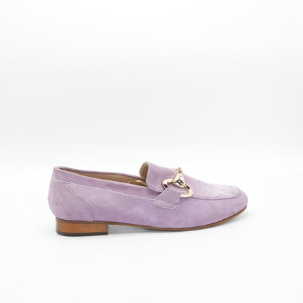 Mocasín en cuero lila
