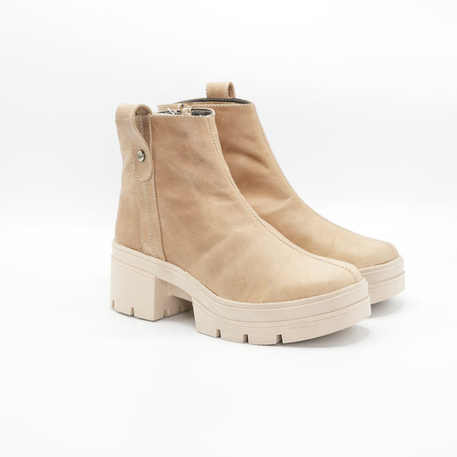 Botin gamuza crema