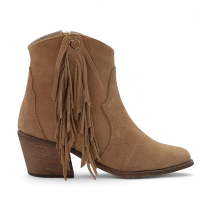 Botin cafe con flecos