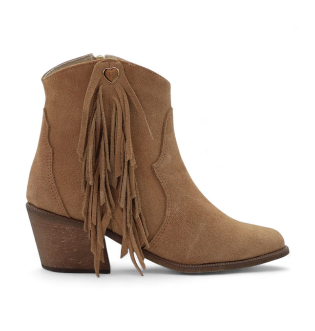 Botin Malva Miel con flecos