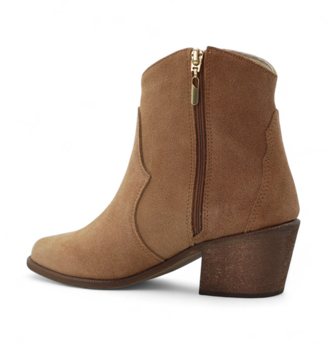 Botin Malva Miel con flecos