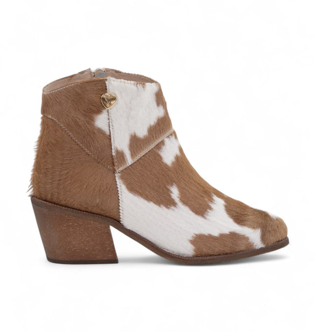 Botin khaki piel vaca