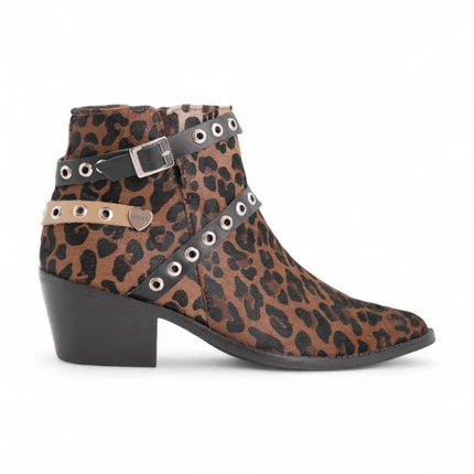 Botin piel de vaca con tirantas