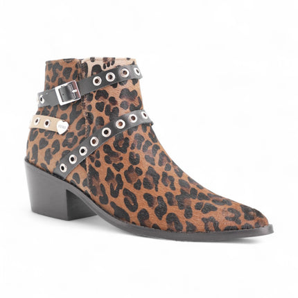 Botin piel de vaca con tirantas