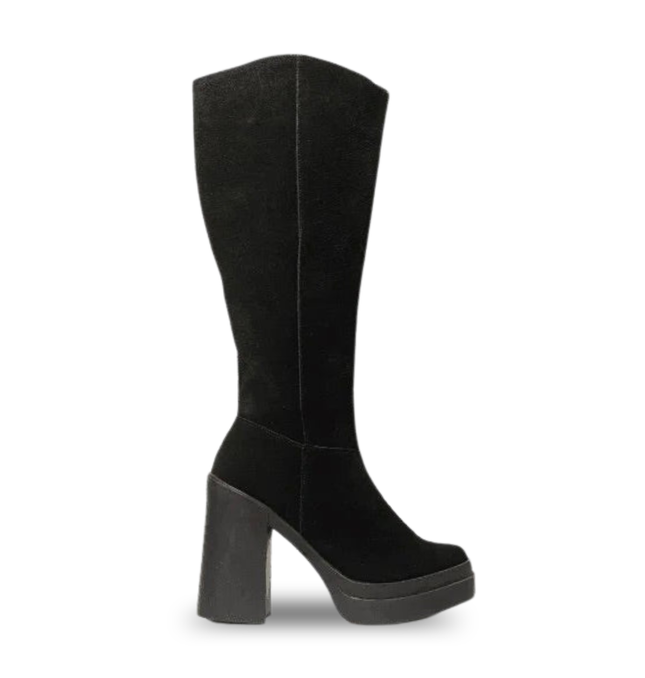 Bota Bela en Gamuza - Negra