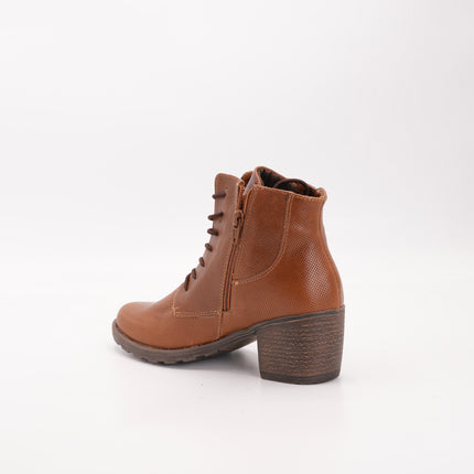 Botín en cuero miel