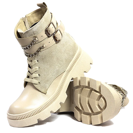 Botines Tammy - Crema