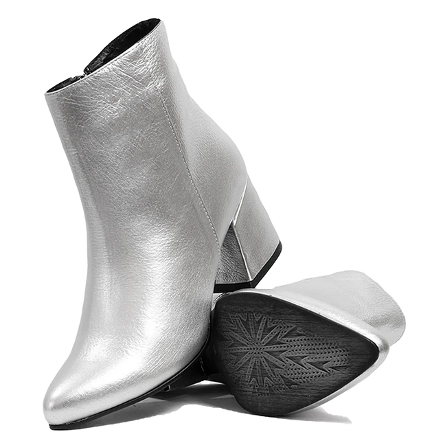 Botines Zara - Plata