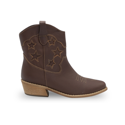 Texana sangría en cuero café