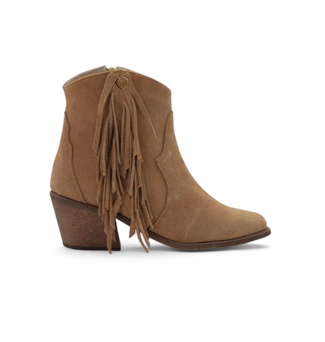 Botin Malva Miel con flecos