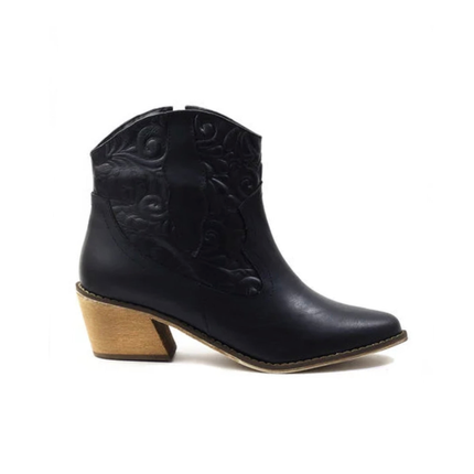 Texana Bacalar - Negro tacon amarillo