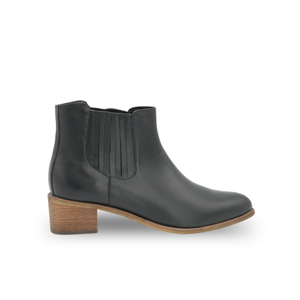 Botín prianca en cuero negro