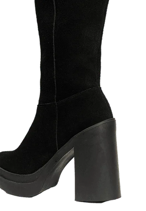 Bota Bela en Gamuza - Negra