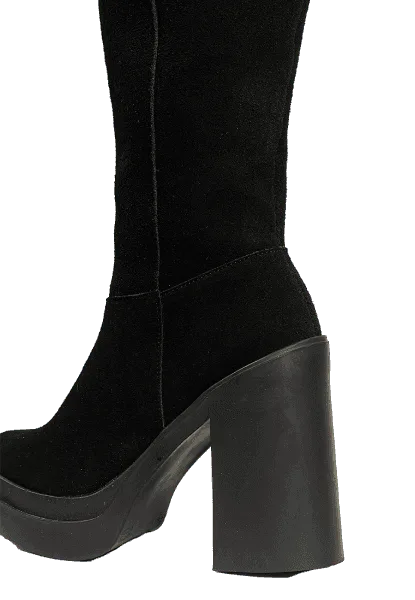 Bota Bela en Gamuza - Negra